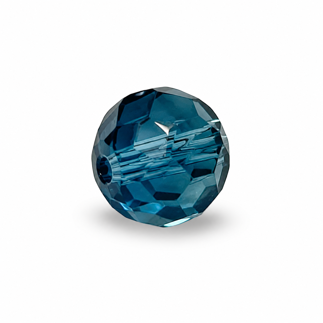 PERLE Mezzo Cristallo Sfaccettate 6mm - Colore: 212-37 - BLU BALENA - by LacariaRicami.Store
