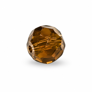 PERLE Mezzo Cristallo Sfaccettate 6mm - Colore: 212-38 - MARRONE - by LacariaRicami.Store