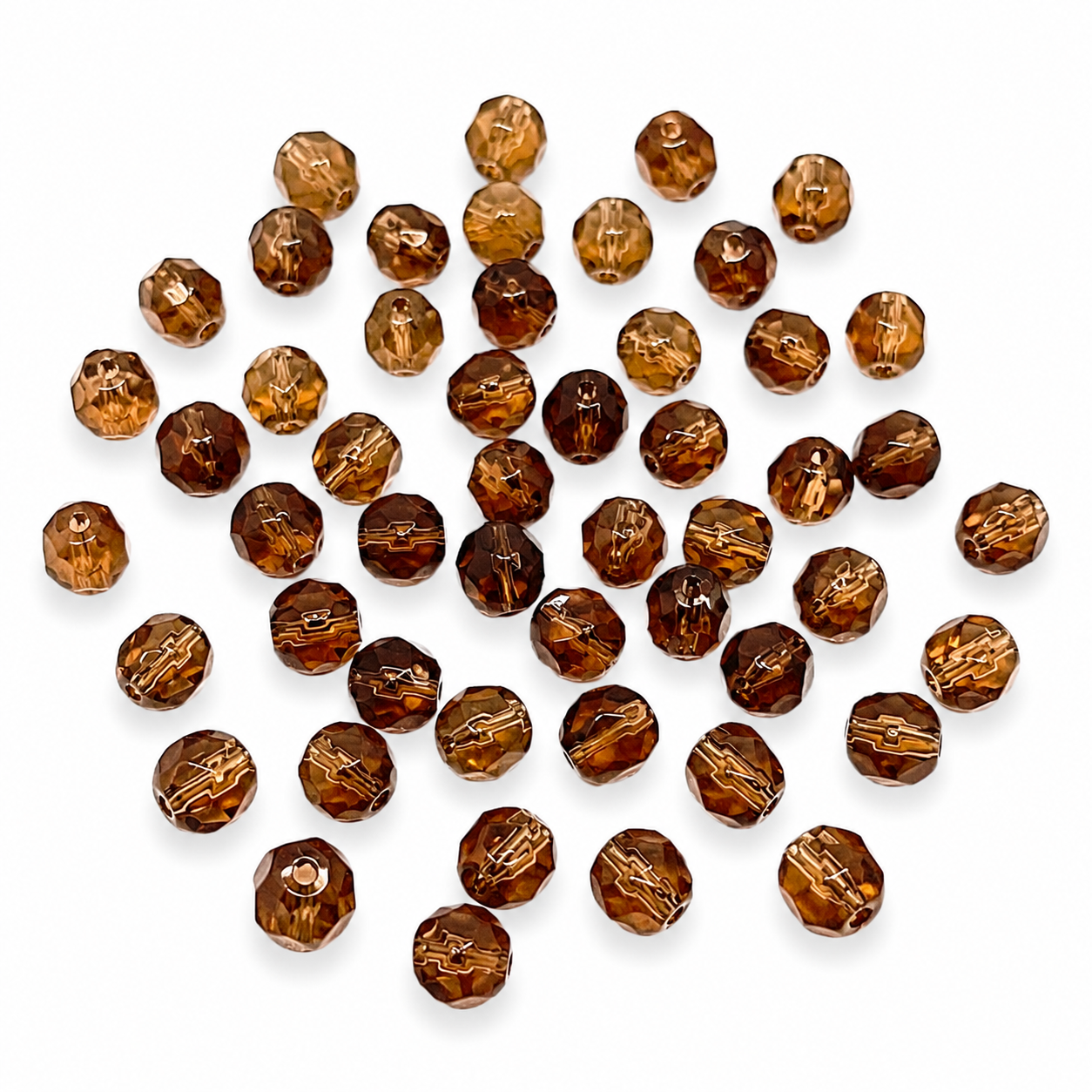 PERLE Mezzo Cristallo Sfaccettate 6mm - Colore: - by LacariaRicami.Store