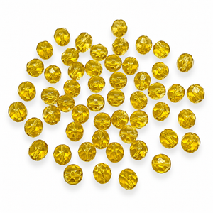 PERLE Mezzo Cristallo Sfaccettate 6mm - Colore: - by LacariaRicami.Store