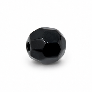 PERLE Mezzo Cristallo Sfaccettate 6mm - Colore: 212-42 - NERO - by LacariaRicami.Store
