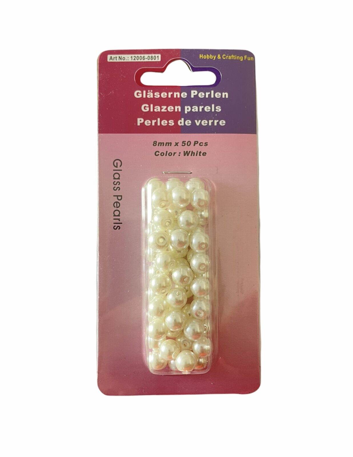 Zoom 8MM - 50 perline - BIANCHE