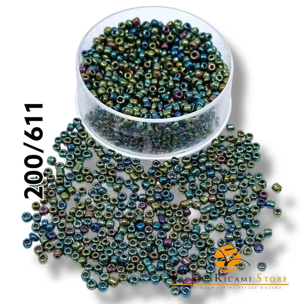 LiQunSweet 12000 Perline Di Vetro 2mm (12/0) – 8 Colori Con Contenitore, Per Gioielli Fai Da Te, Orecchini E Bracciali