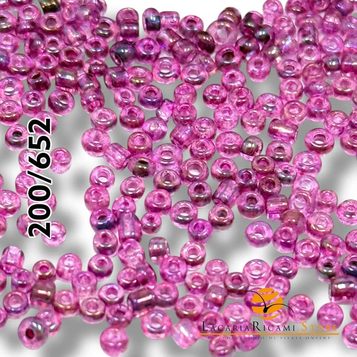PERLINE Di Vetro (Corallini) 12/0 - 2mm - - LacariaRicami.Store