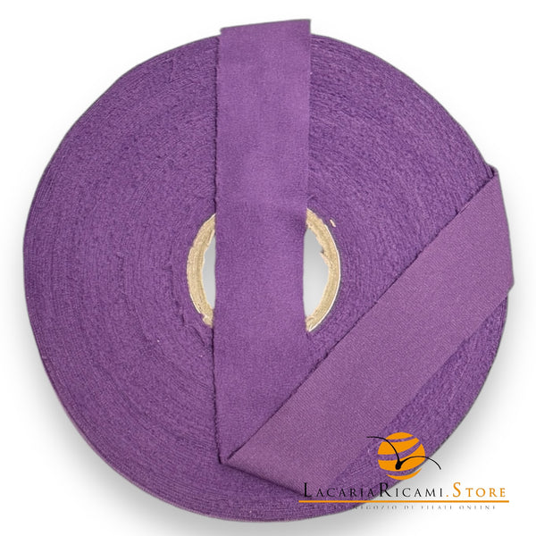 Fettuccia in Pile Camoscio Ciniglia con nastro di tessuto viola per craft e decorazione
