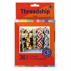 TELAIO/COFANETTO da viaggio per realizzare braccialetti brasiliani - DMC - Colore: PRCTPAS - 36 matassine PASTELLO - by LacariaRicami.Store