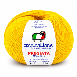 MICROFIBRA Pregiata - Tropical Lane - Colore: 219 - GIALLO SOLE - by LacariaRicami.Store