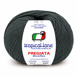 MICROFIBRA Pregiata - Tropical Lane - Colore: 313 - GRIGIO SCURO - by LacariaRicami.Store
