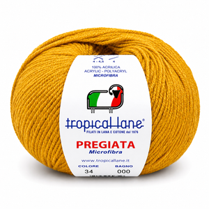 MICROFIBRA Pregiata - Tropical Lane - Colore: 34 - SENAPE - by LacariaRicami.Store