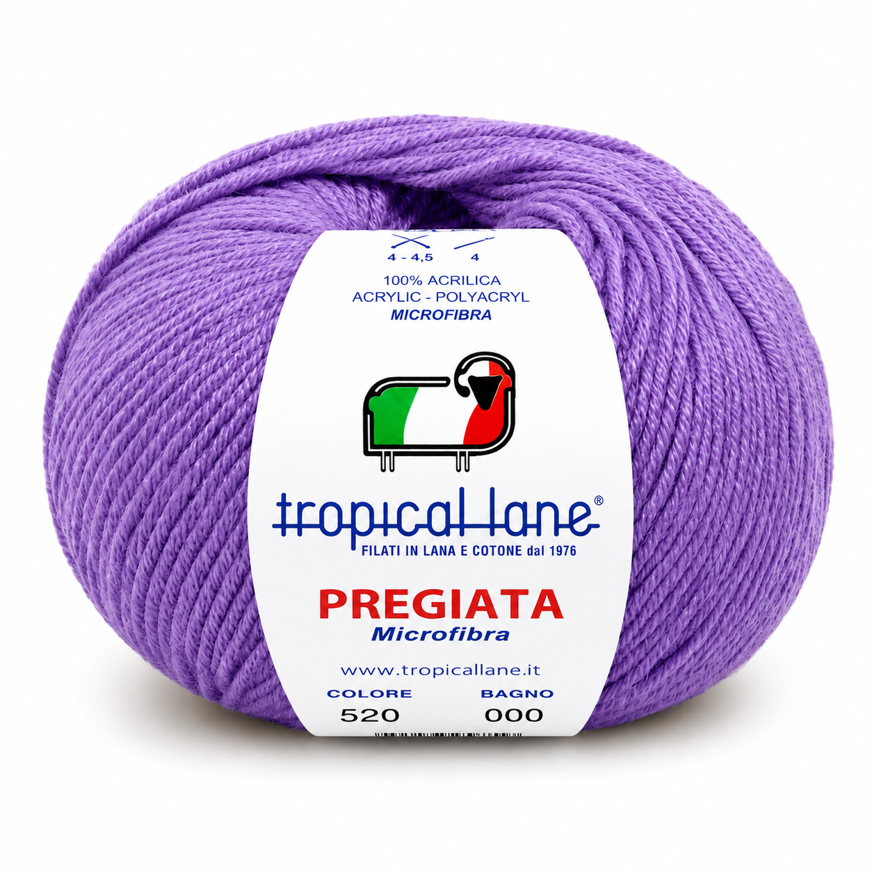 MICROFIBRA Pregiata - Tropical Lane - Colore: 520 - LILLA - by LacariaRicami.Store