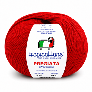 MICROFIBRA Pregiata - Tropical Lane - Colore: 535 - ROSSO - by LacariaRicami.Store