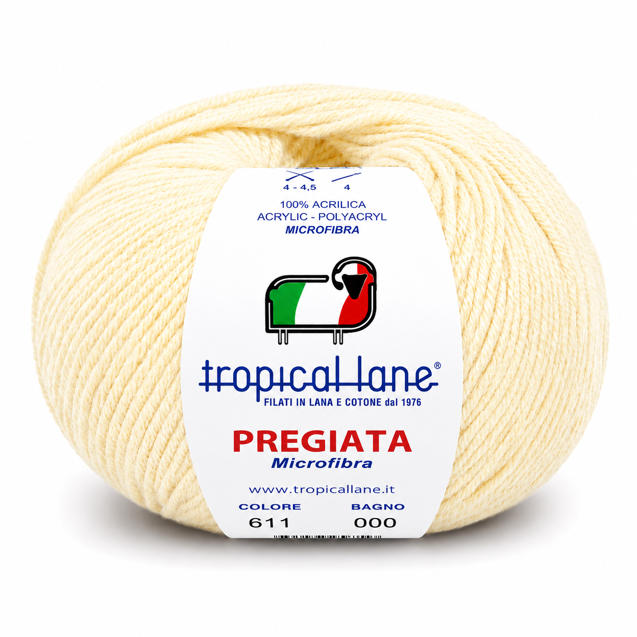 MICROFIBRA Pregiata - Tropical Lane - Colore: 611 - GIALLINO - by LacariaRicami.Store