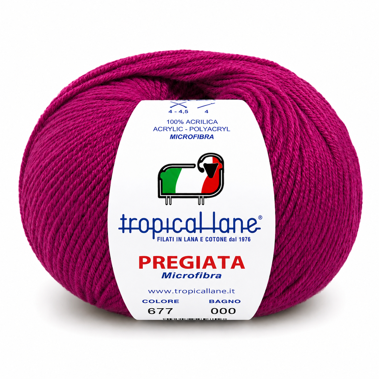 MICROFIBRA Pregiata - Tropical Lane - Colore: 677 - FUCSIA FORTE - by LacariaRicami.Store