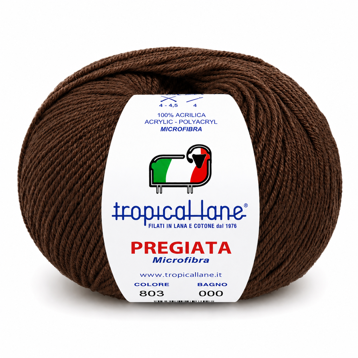 MICROFIBRA Pregiata - Tropical Lane - Colore: 803 - MARRONE - by LacariaRicami.Store