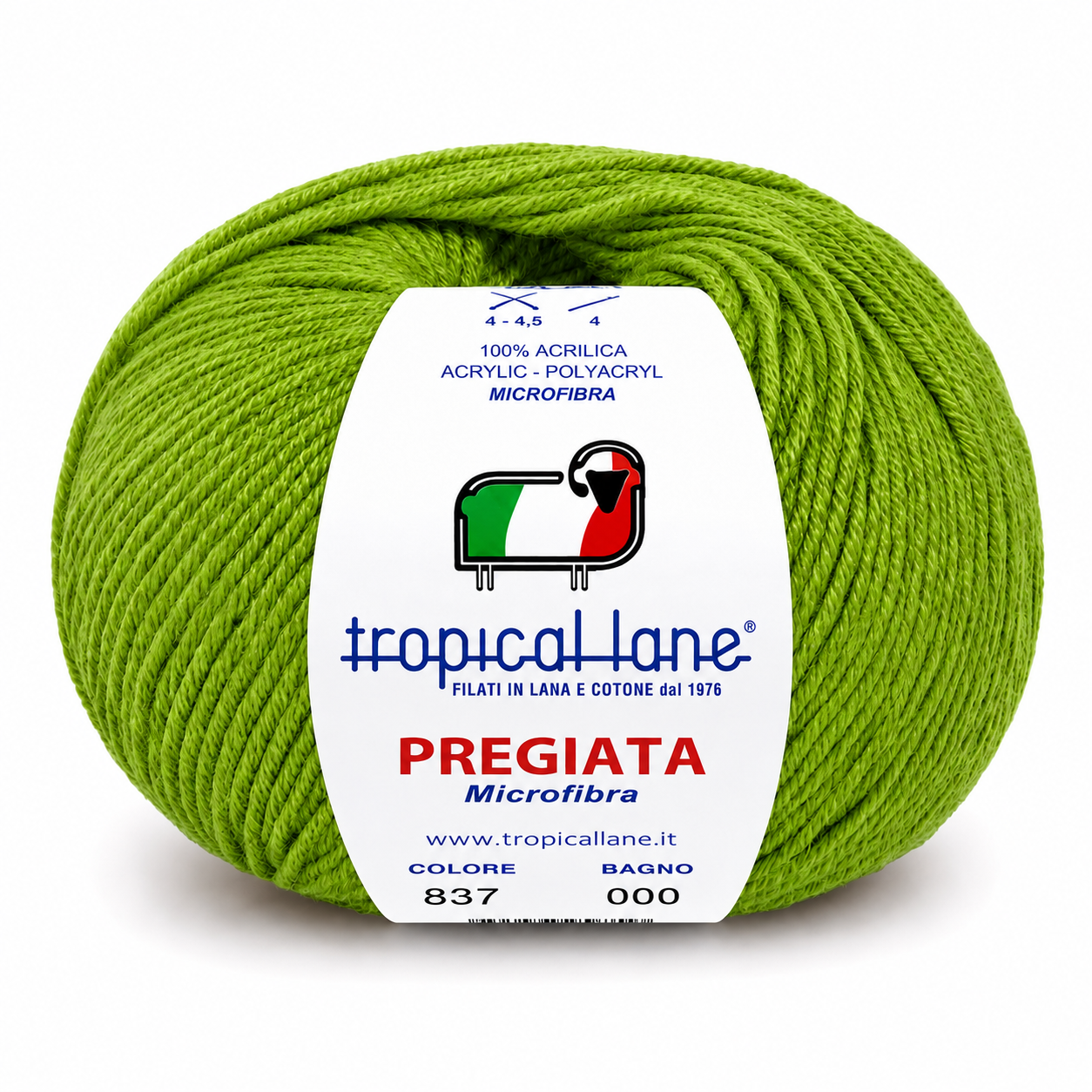 MICROFIBRA Pregiata - Tropical Lane - Colore: 837 - VERDE - by LacariaRicami.Store