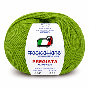 MICROFIBRA Pregiata - Tropical Lane - Colore: 837 - VERDE - by LacariaRicami.Store