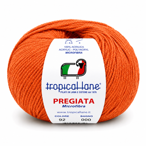 MICROFIBRA Pregiata - Tropical Lane - Colore: 92 - ARANCIO - by LacariaRicami.Store