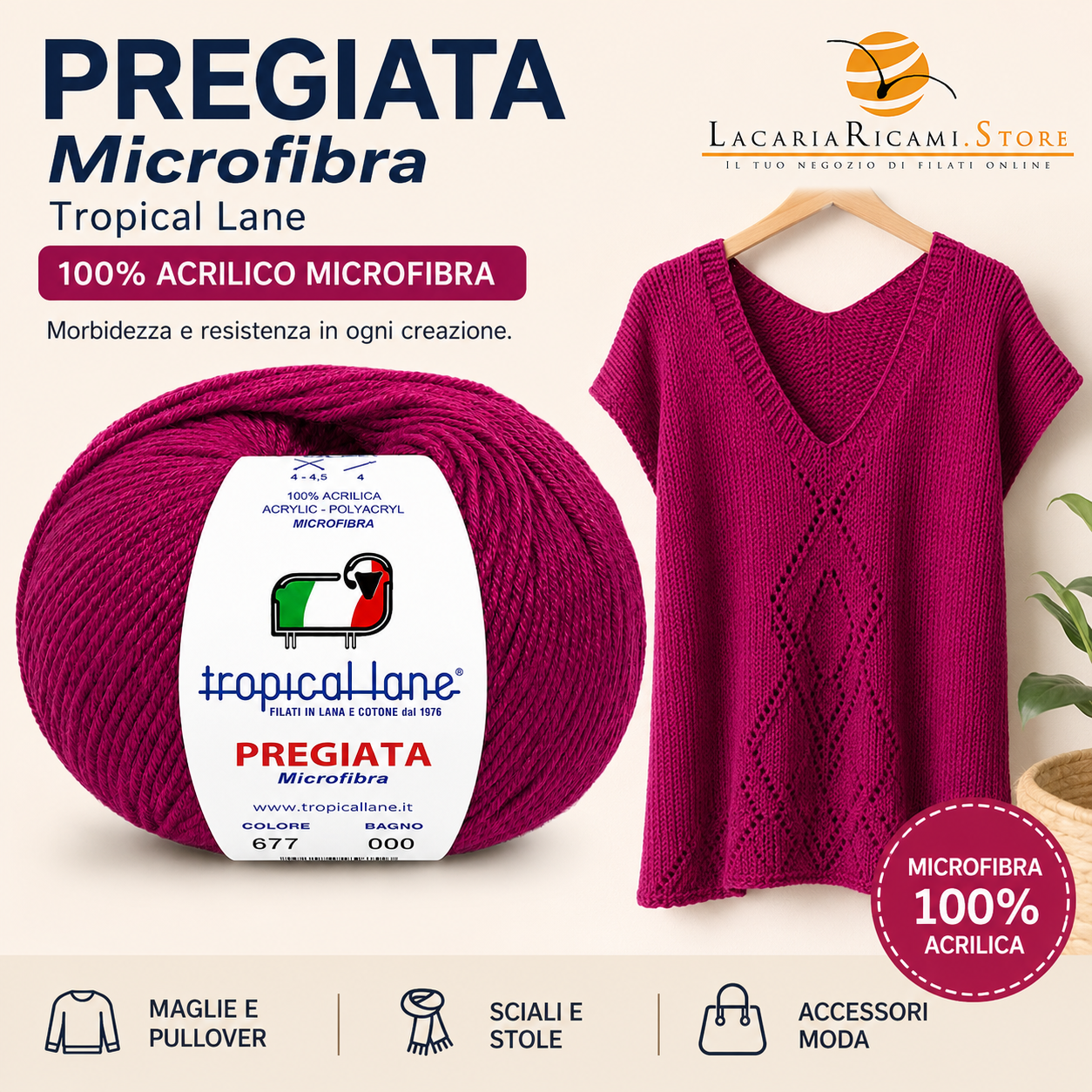 MICROFIBRA Pregiata - Tropical Lane - Colore: - by LacariaRicami.Store