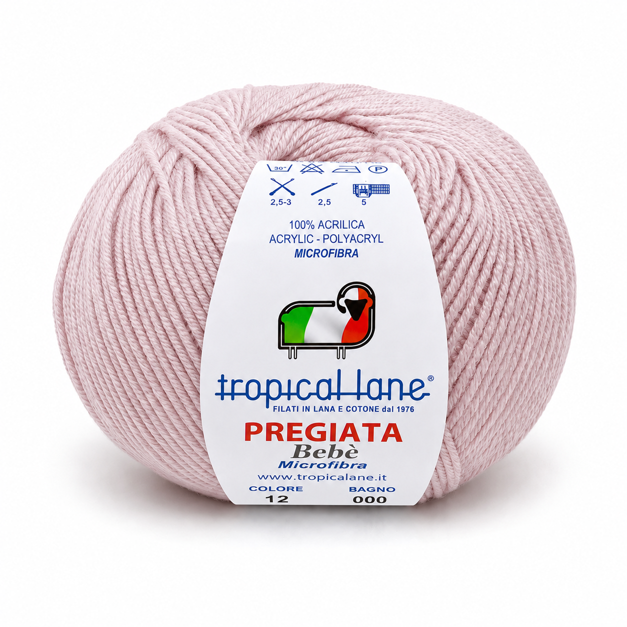 MICROFIBRA Pregiata Bebè - Tropical Lane - Colore: 12 - ROSA BABY - by LacariaRicami.Store