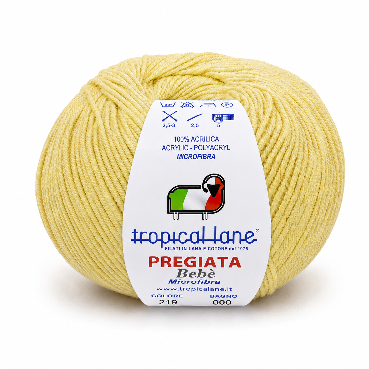 MICROFIBRA Pregiata Bebè - Tropical Lane - Colore: 219 - GIALLO - by LacariaRicami.Store