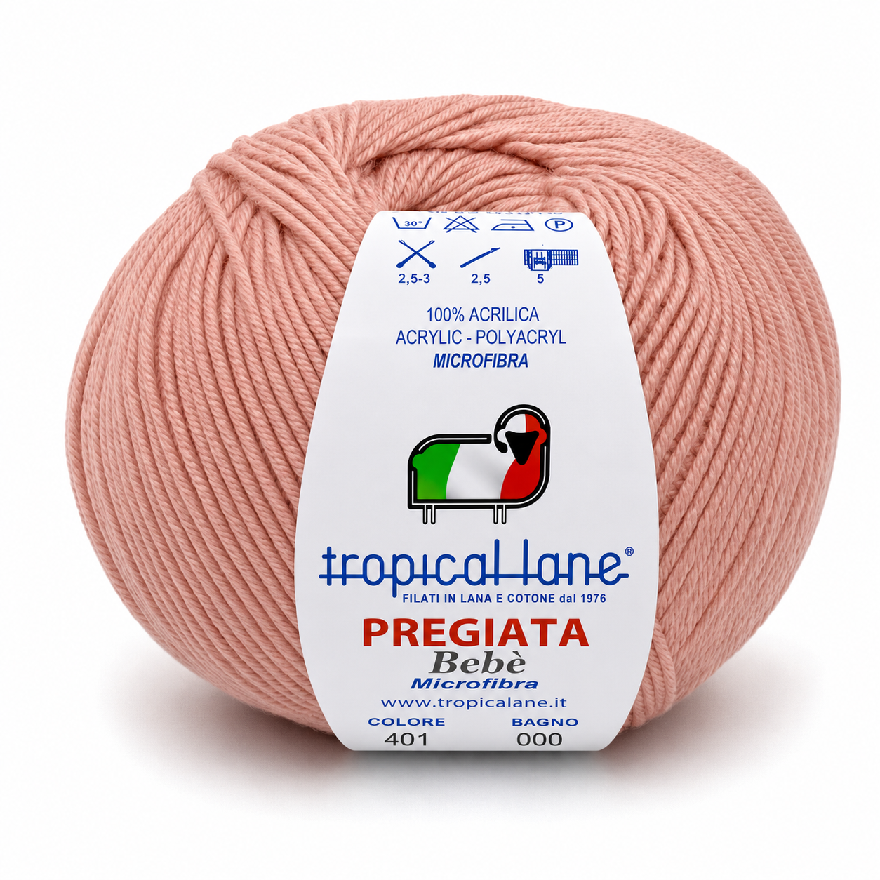 MICROFIBRA Pregiata Bebè - Tropical Lane - Colore: 401 - PESCA - by LacariaRicami.Store