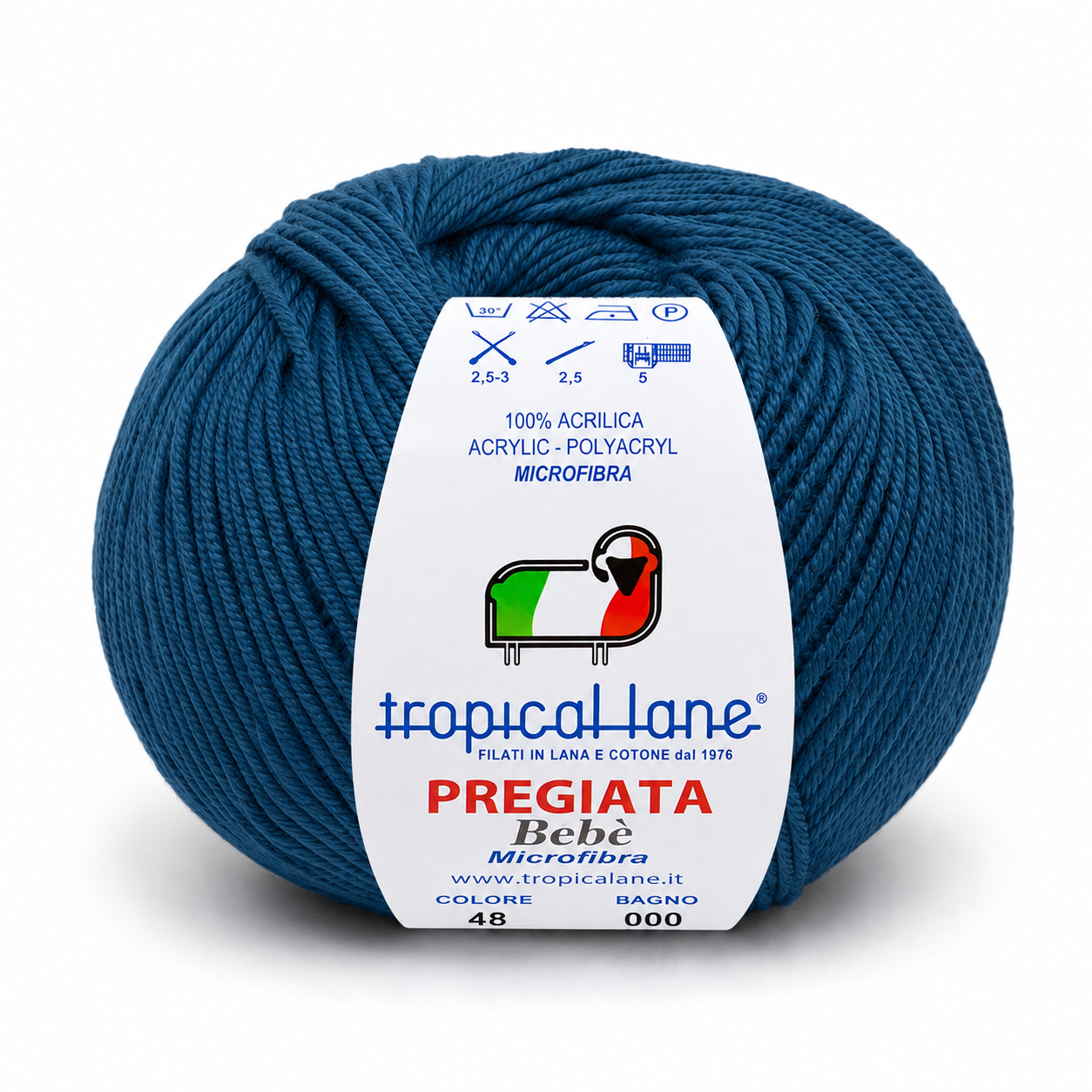MICROFIBRA Pregiata Bebè - Tropical Lane - Colore: 48 - PETROLIO - by LacariaRicami.Store