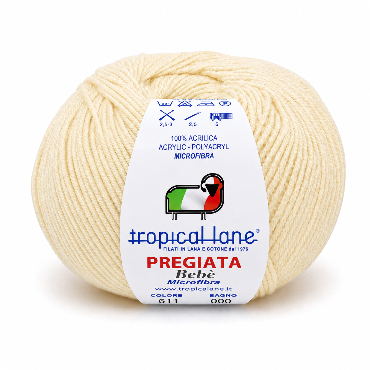 MICROFIBRA Pregiata Bebè - Tropical Lane - Colore: 611 - GIALLINO - by LacariaRicami.Store