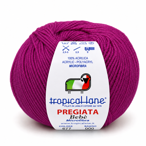 MICROFIBRA Pregiata Bebè - Tropical Lane - Colore: 677 - FUCSIA FORTE - by LacariaRicami.Store