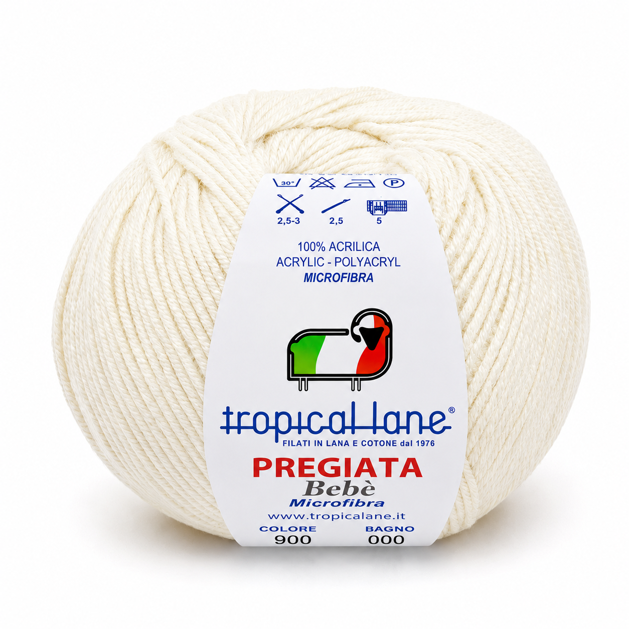 MICROFIBRA Pregiata Bebè - Tropical Lane - Colore: 900 - PANNA - by LacariaRicami.Store