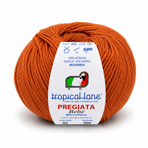 MICROFIBRA Pregiata Bebè - Tropical Lane - Colore: 92 - ARANCIO - by LacariaRicami.Store