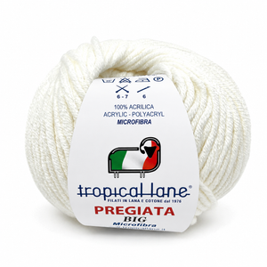 MICROFIBRA Pregiata BIG - Tropical Lane - Colore: 01 - BIANCO - by LacariaRicami.Store