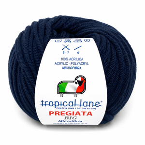 MICROFIBRA Pregiata BIG - Tropical Lane - Colore: 1148 - BLU NOTTE - by LacariaRicami.Store