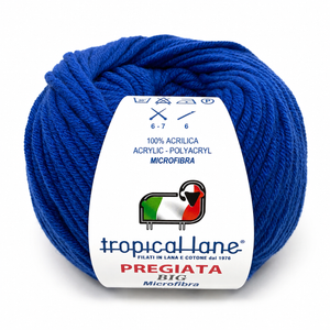 MICROFIBRA Pregiata BIG - Tropical Lane - Colore: 150 - BLUETTE - by LacariaRicami.Store