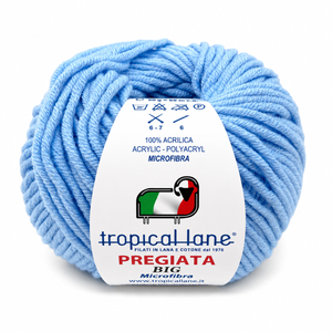 MICROFIBRA Pregiata BIG - Tropical Lane - Colore: 16 - AZZURRO BABY - by LacariaRicami.Store
