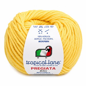 MICROFIBRA Pregiata BIG - Tropical Lane - Colore: 219 - GIALLO SOLE - by LacariaRicami.Store