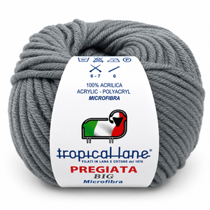 MICROFIBRA Pregiata BIG - Tropical Lane - Colore: 312 - GRIGIO - by LacariaRicami.Store