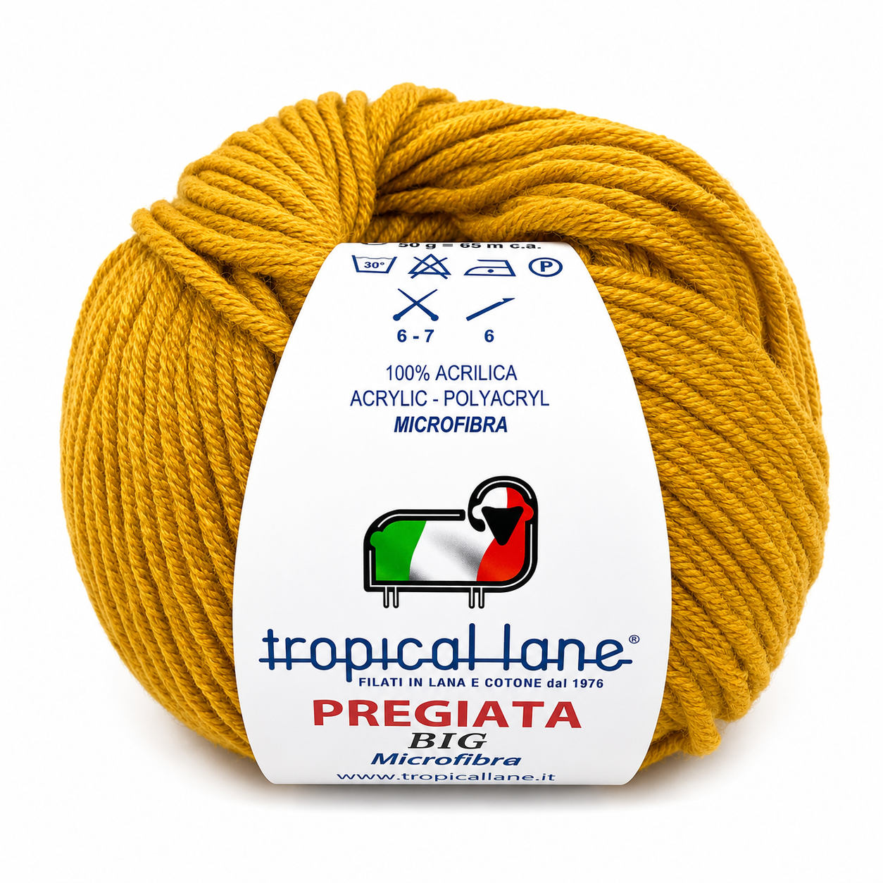 MICROFIBRA Pregiata BIG - Tropical Lane - Colore: 34 - SENAPE - by LacariaRicami.Store