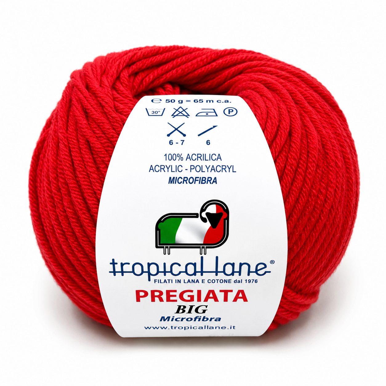 MICROFIBRA Pregiata BIG - Tropical Lane - Colore: 535 - ROSSO - by LacariaRicami.Store
