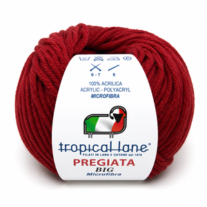 MICROFIBRA Pregiata BIG - Tropical Lane - Colore: 583 - BORDEAUX - by LacariaRicami.Store