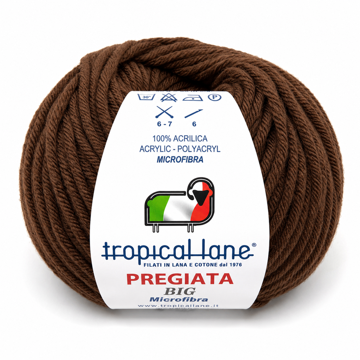 MICROFIBRA Pregiata BIG - Tropical Lane - Colore: 803 - MARRONE - by LacariaRicami.Store