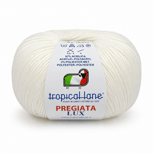 MICROFIBRA Pregiata Lux - Tropical Lane - Colore: 401 - BIANCO LUREX BIANCO - by LacariaRicami.Store