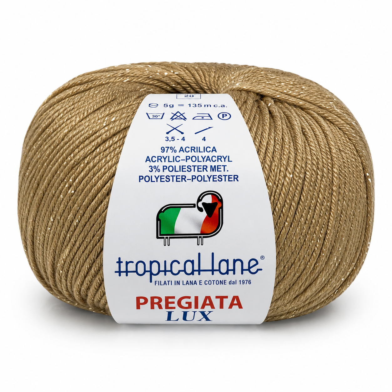 MICROFIBRA Pregiata Lux - Tropical Lane - Colore: 403 - NOCCIOLA LUREX ORO - by LacariaRicami.Store