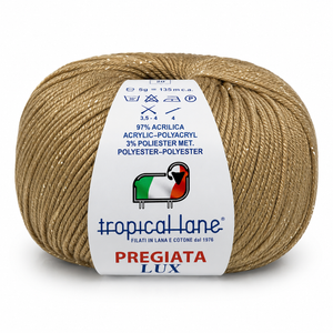 MICROFIBRA Pregiata Lux - Tropical Lane - Colore: 403 - NOCCIOLA LUREX ORO - by LacariaRicami.Store
