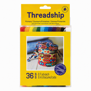 TELAIO/COFANETTO da viaggio per realizzare braccialetti brasiliani - DMC - Colore: PRISMPRI - 36 matassine PASTELLO - by LacariaRicami.Store