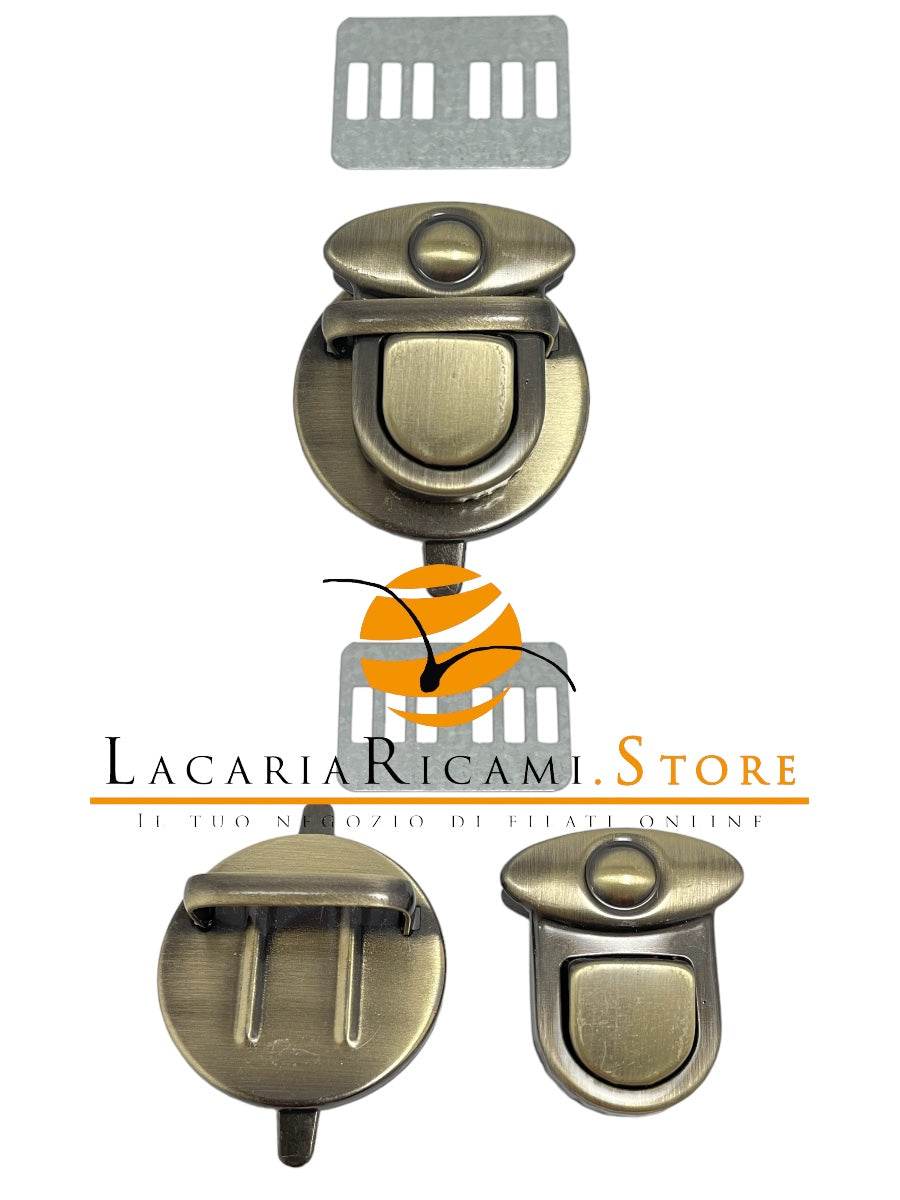 CHIUSURA A Pulsante a D 30x30 mm - - LacariaRicami.Store