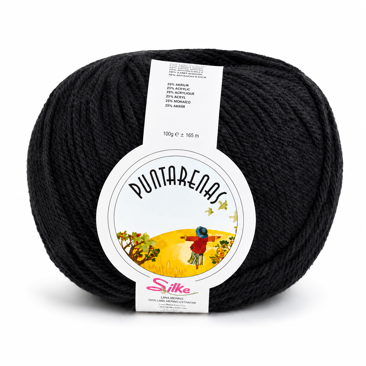 Lana PUNTARENAS - Silke - Colore: 200 - NERO - by LacariaRicami.Store