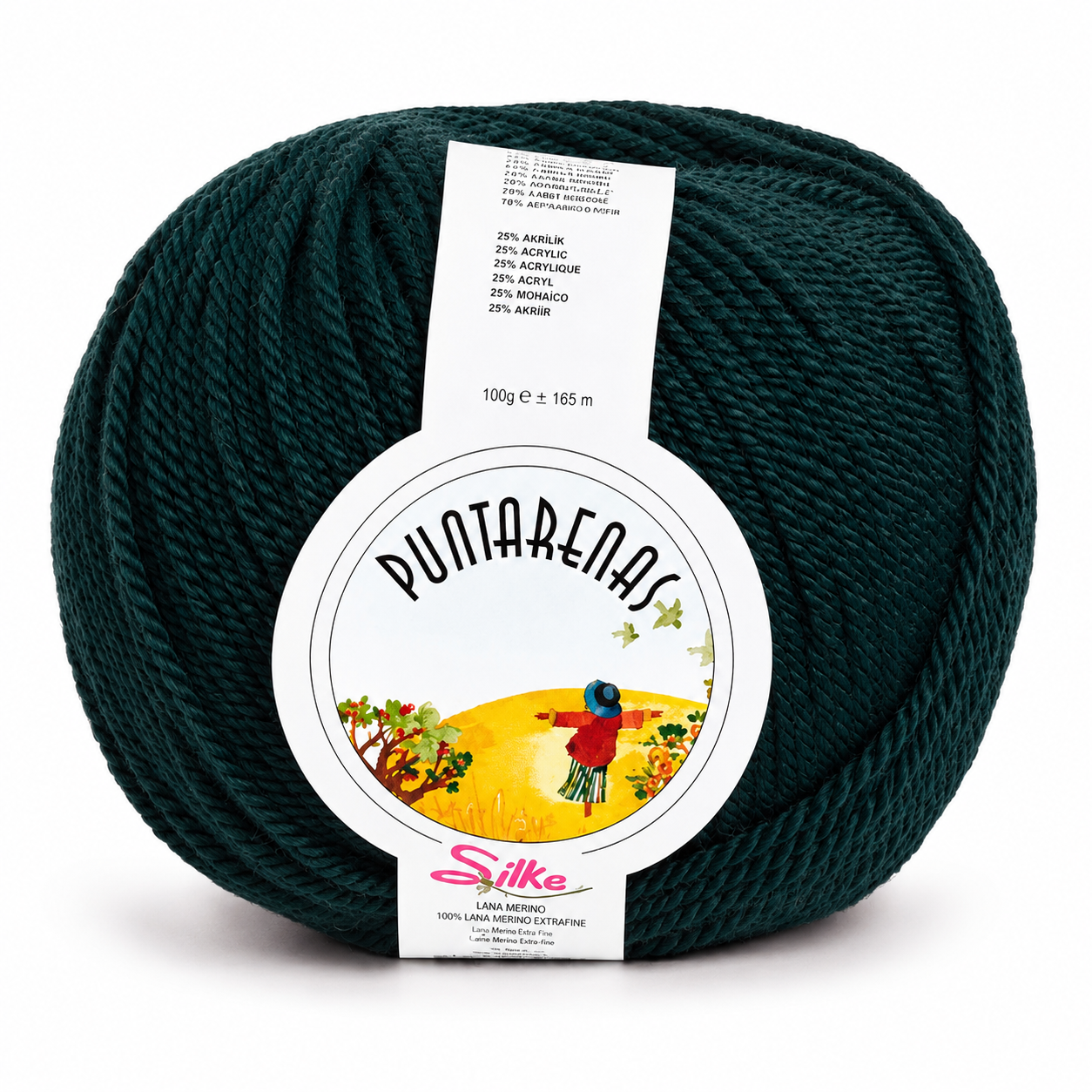 Lana PUNTARENAS - Silke - Colore: 500 - VERDE PETROLIO - by LacariaRicami.Store