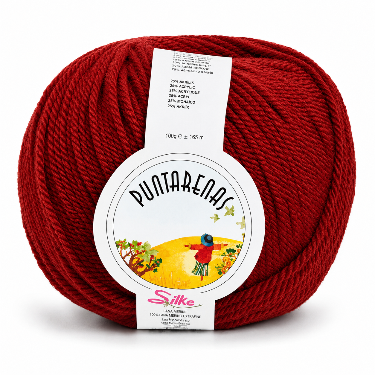 Lana PUNTARENAS - Silke - Colore: 570 - ROSSO - by LacariaRicami.Store