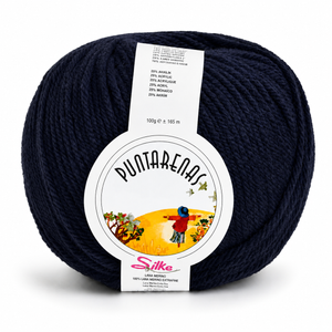 Lana PUNTARENAS - Silke - Colore: 610 - BLU NOTTE - by LacariaRicami.Store
