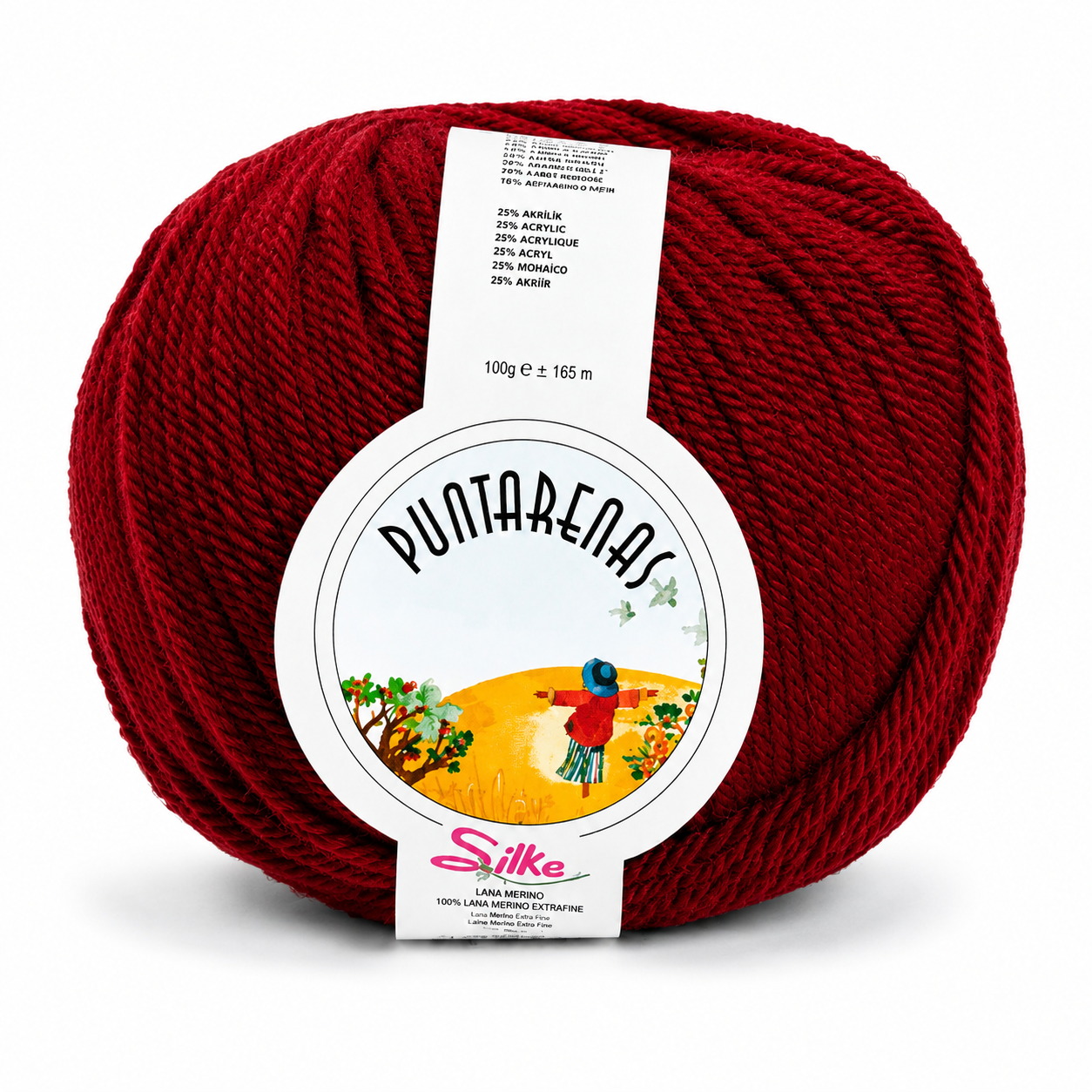 Lana PUNTARENAS - Silke - Colore: 9142 - ROSSO - by LacariaRicami.Store